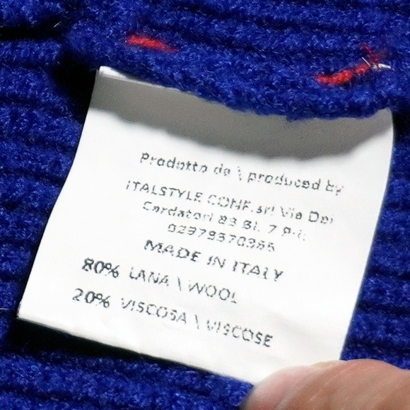 Angela Mele Milano Striped Wool Italian Cardigan Sweater Plus Size 2X XXL Winter - Picture 6 of 7